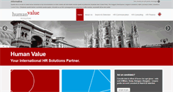 Desktop Screenshot of humanvalue.it