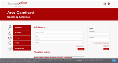Desktop Screenshot of jobs.humanvalue.it