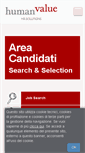 Mobile Screenshot of jobs.humanvalue.it